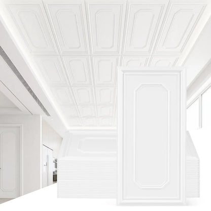 Decorative PVC Ceiling Tiles 24 Lightweight