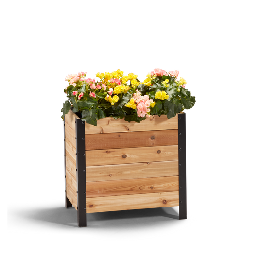 18" x 24" Small Cedar Planter Box | 24" Tall
