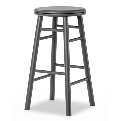 24 Inch Swivel Bar Stools Set of 2 with Footrests