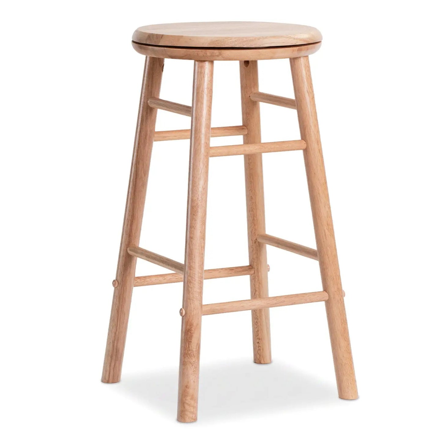 24 Inch Swivel Bar Stools Set of 2 with Footrests