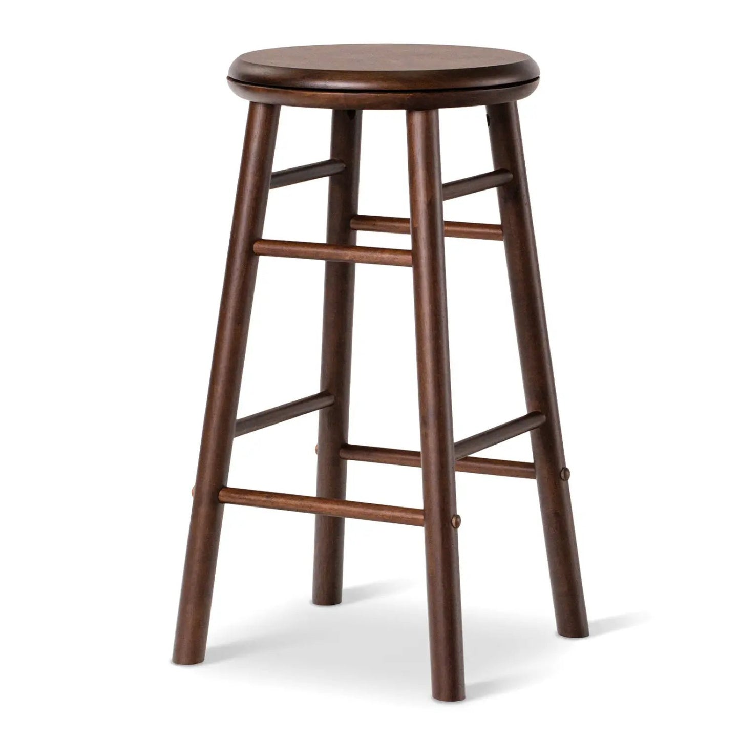 24 Inch Swivel Bar Stools Set of 2 with Footrests