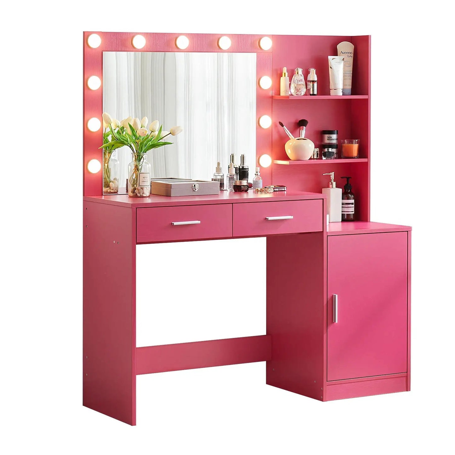 Vanity Desk With Mirror and Lights Dressing Table