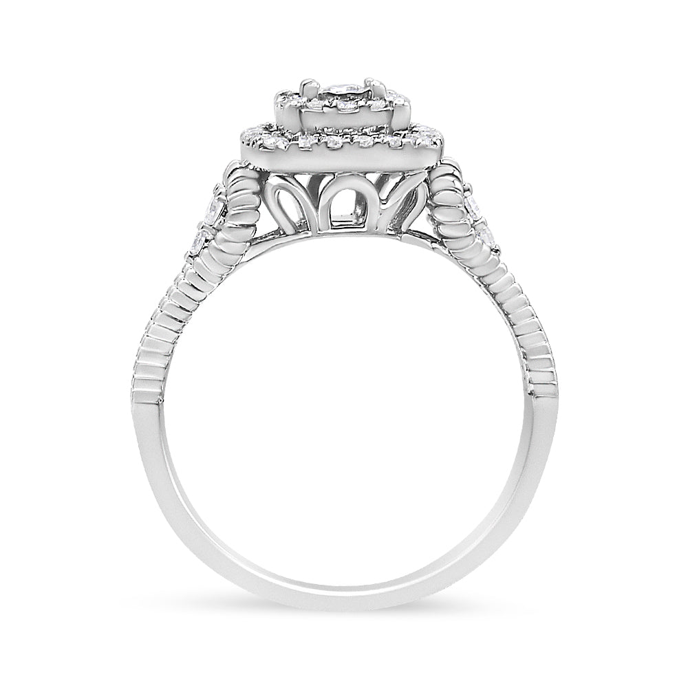 Sterling silver diamond cocktail ring by Bids.com, 1/3 Cttw Miracle Set, size 7 on Tampa Home & Garden Store