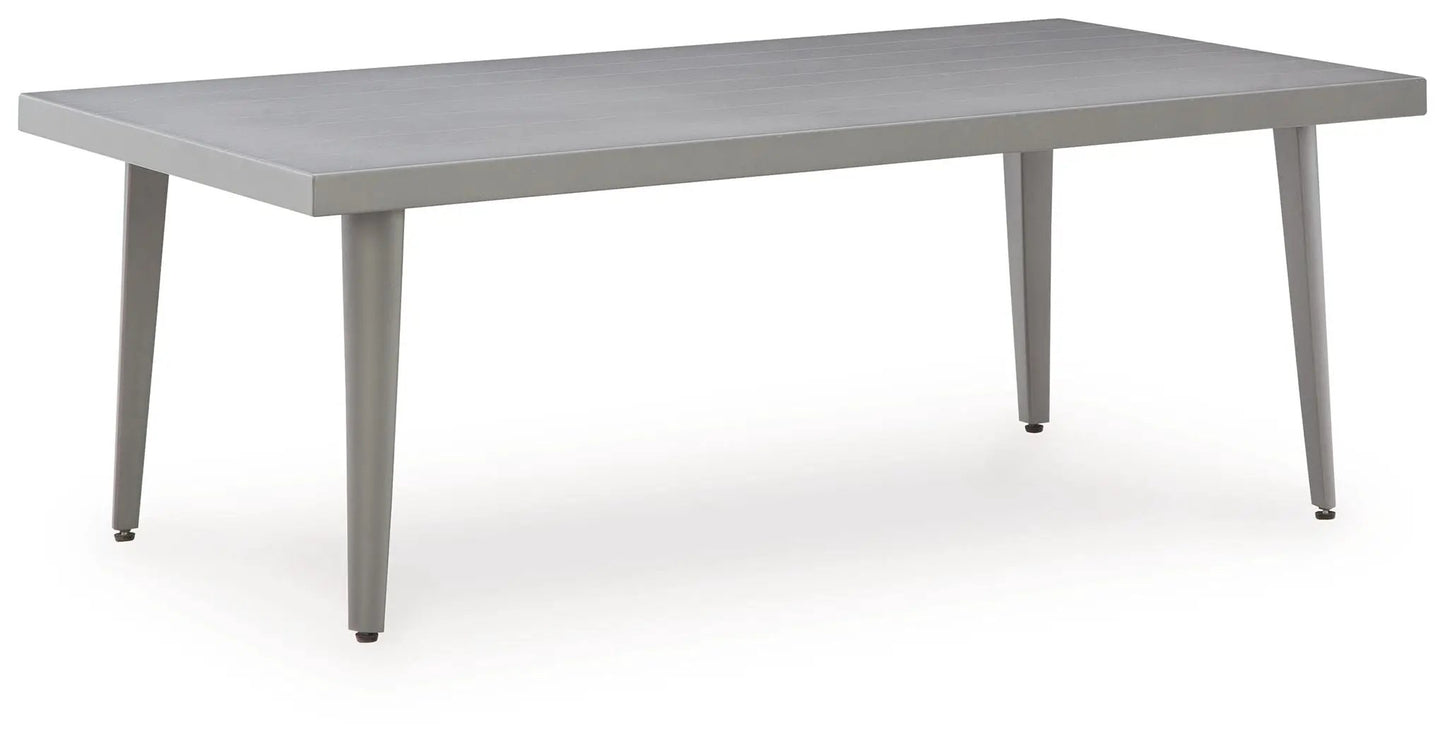 Gali outdoor table, gray finish, from the 4-piece outdoor set on Tampa Home & Garden Store