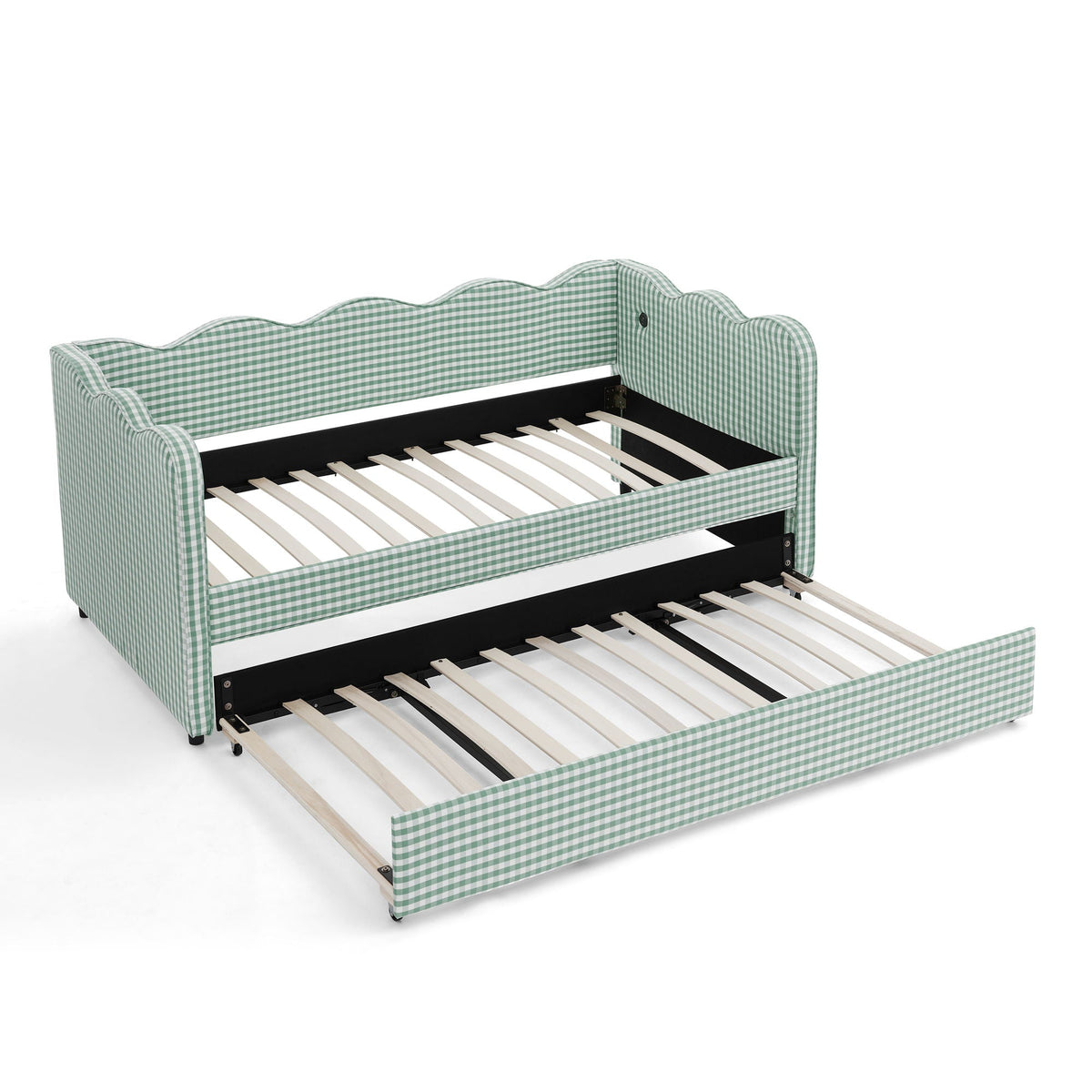 Gingham Wave Daybed And Usb Charging Port