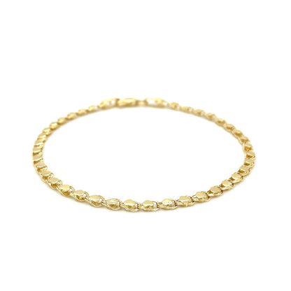 2.9mm 14k yellow gold heart bracelet by Bids.com, delicate linked chain on Tampa Home & Garden Store