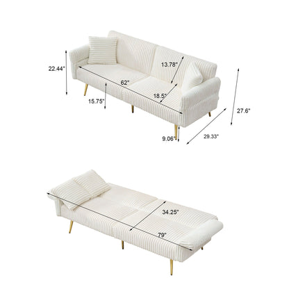 Luxury Foldable Double Sofa and Bed Frame