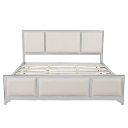 King Size Bed Frame and the Upholstered Headboard