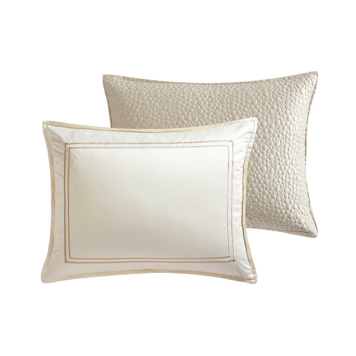 Rings and Reversible Matte Satin Comforter Set