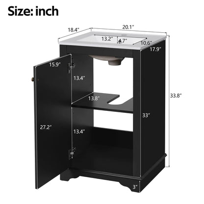 Bathroom Vanity With Sink Freestanding Cabinet