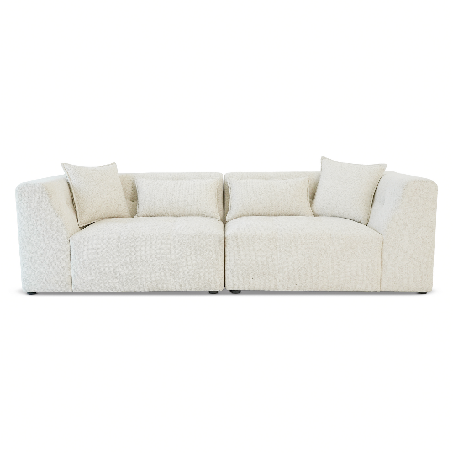 Jefferson Soft Chenille Modern Sofa and Cushion