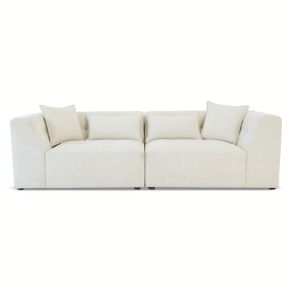 Jefferson Soft Chenille Modern Sofa and Cushion