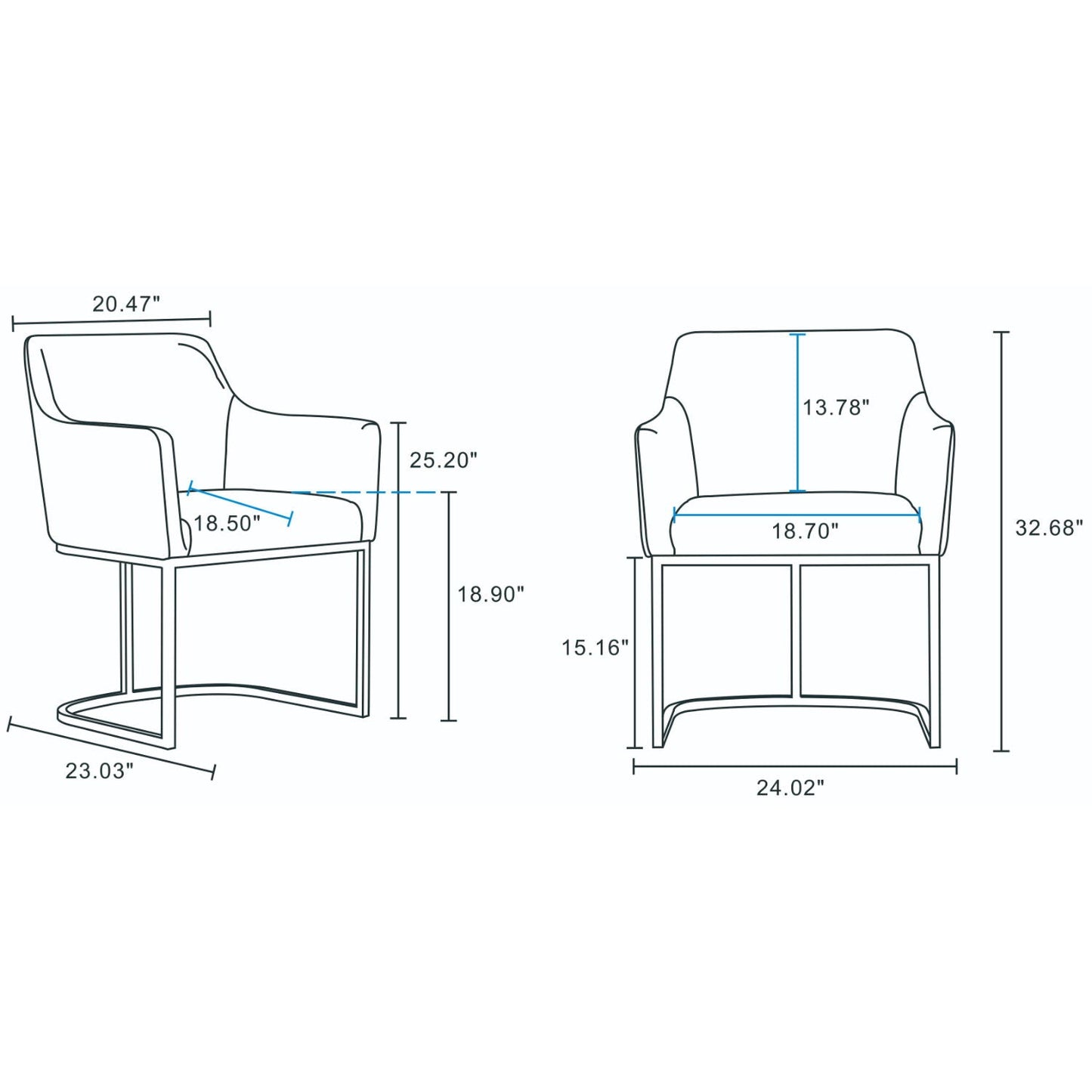 Serena Modern Dining Upholstered Armchair