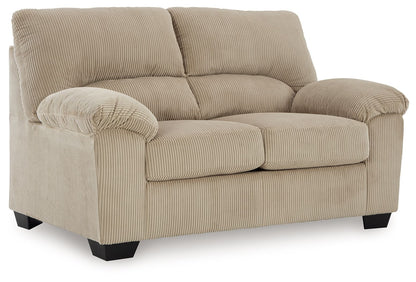 SimpleJoy Corduroy Living Room Sofa and Loveseat