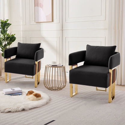 Modern Classic Teddy Fleece Chair with Metal Foot