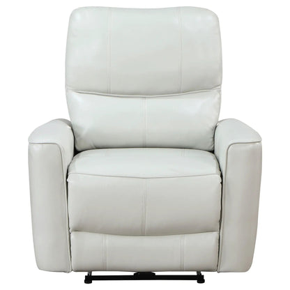 Dove gray power recliner chair by Unique Piece Furniture with USB charging on Tampa Home & Garden Store