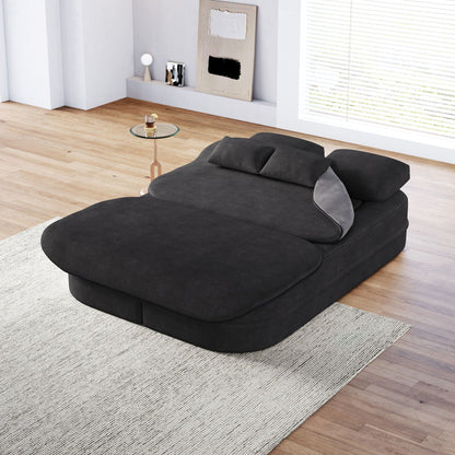 Foldable Sofa Bed with a Multi Functional Blanket