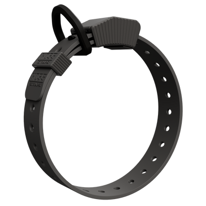 Field Collar by Hoss Straps, hunting dog collar in dark gray nylon with ribbed buckle on Tampa Home & Garden Store