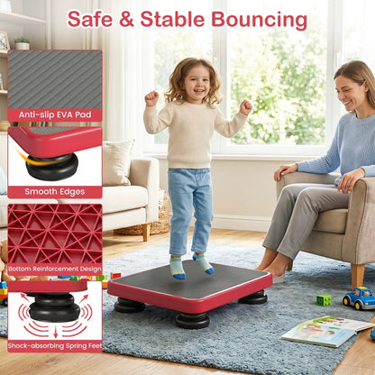 Kids Rebounder Bouncing Board 24x20 with Ropes