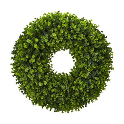 25” Eucalyptus Artificial Wreath - Tampa Home & Garden Store