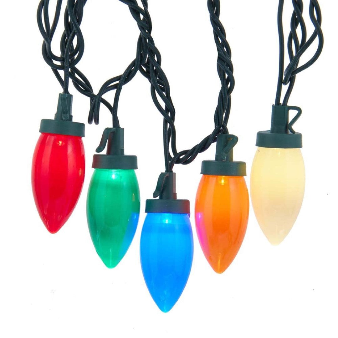25-Light Multi-Colored LED C9 Bulb Light Set - Tampa Home & Garden Store