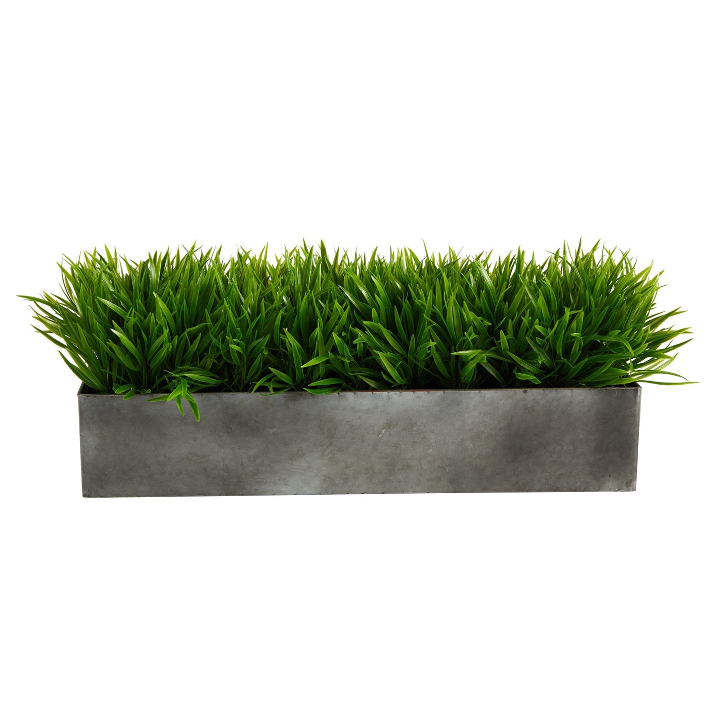 25” Wild Grass Artificial Plant in Metal Planter - Tampa Home & Garden Store