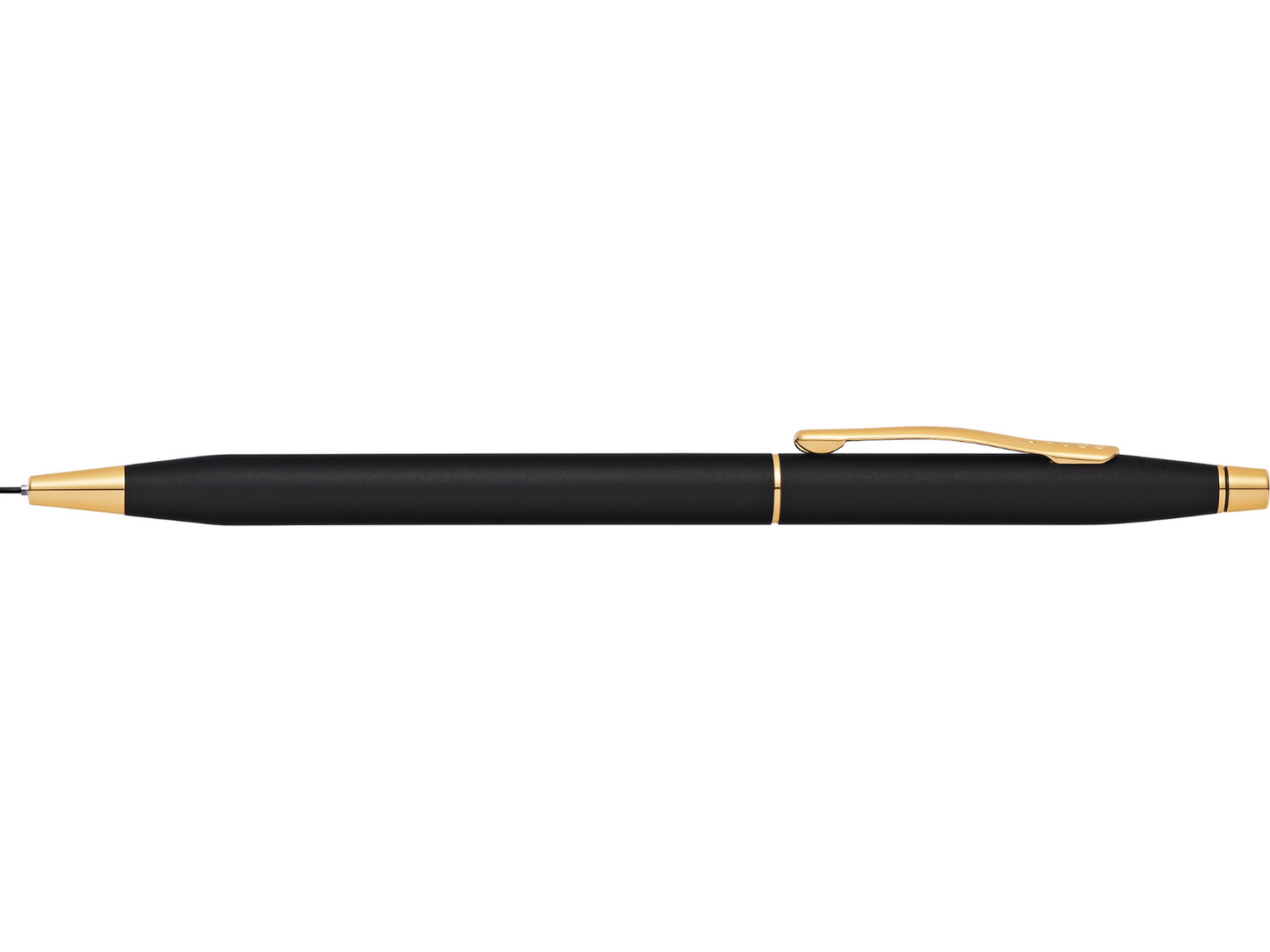 Cross Classic Century Black 0.7mm pencil with gold clip on black matte body on Tampa Home & Garden Store