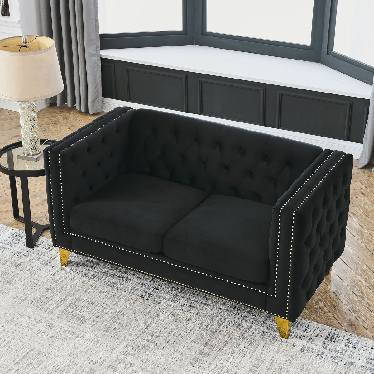 Upholstered Chesterfield Sofa for Living Room