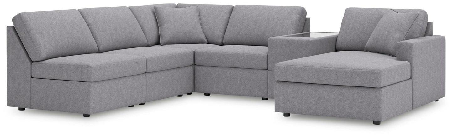 Modmax Sectional in Granite Performance Fabric