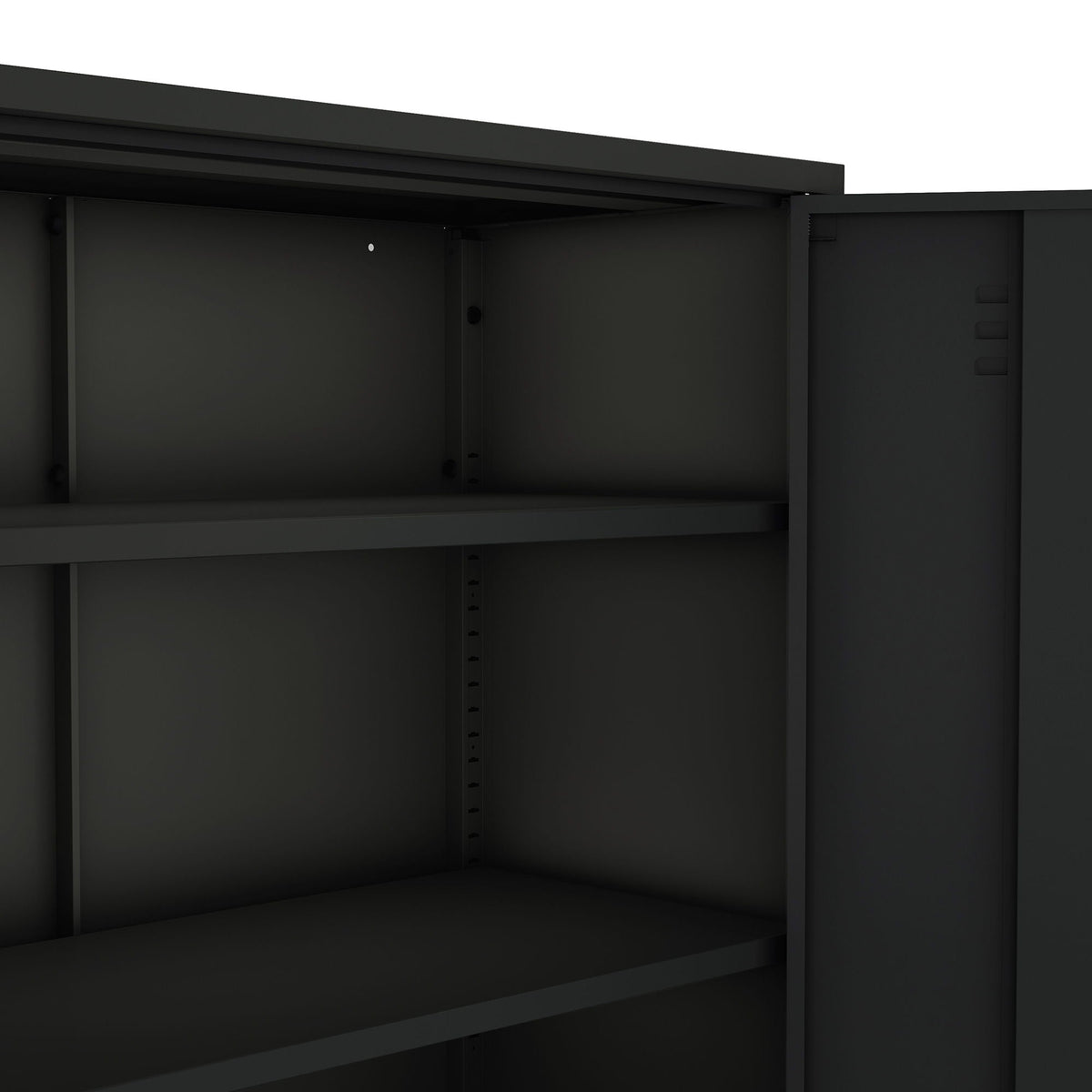 Accent cabinet with adjustable shelves in steel finish by HouseOfZazla on Tampa Home & Garden Store