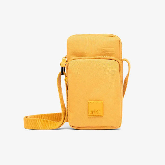 Amsterdam Mustard Compact Shoulder Bag, Lefrik USA, mustard yellow fanny pack with front pocket on Tampa Home & Garden Store