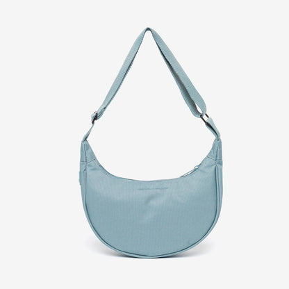 Lua Bag Stone Blue compact half-moon handbag by Lefrik USA on Tampa Home & Garden Store