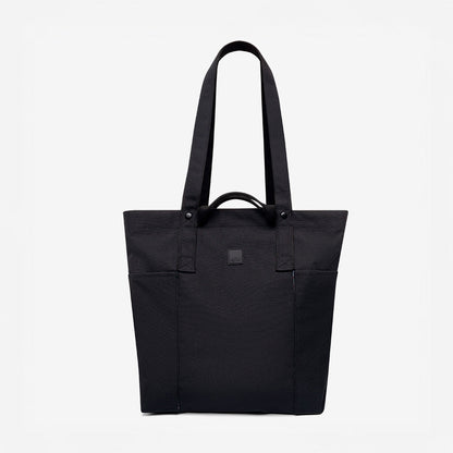 Lefrik USA Raw Tote Bag black canvas with cotton handles; lightweight, front logo patch on Tampa Home & Garden Store