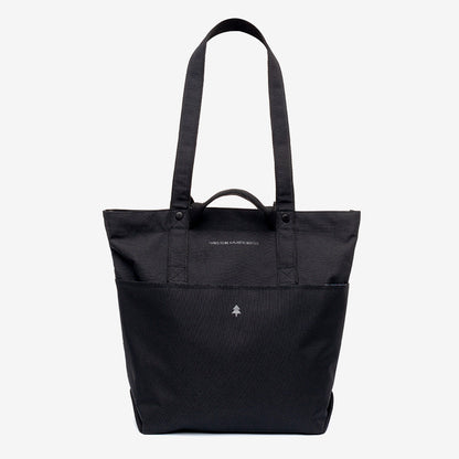 Raw Tote Bag Lefrik USA black lightweight tote with cotton handles and front pocket on Tampa Home & Garden Store