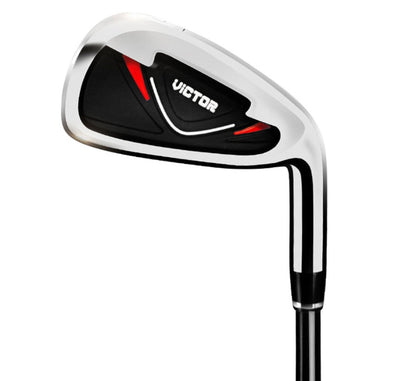 Victor golf iron head with chrome finish, black/red inset and visible branding on Tampa Home & Garden Store