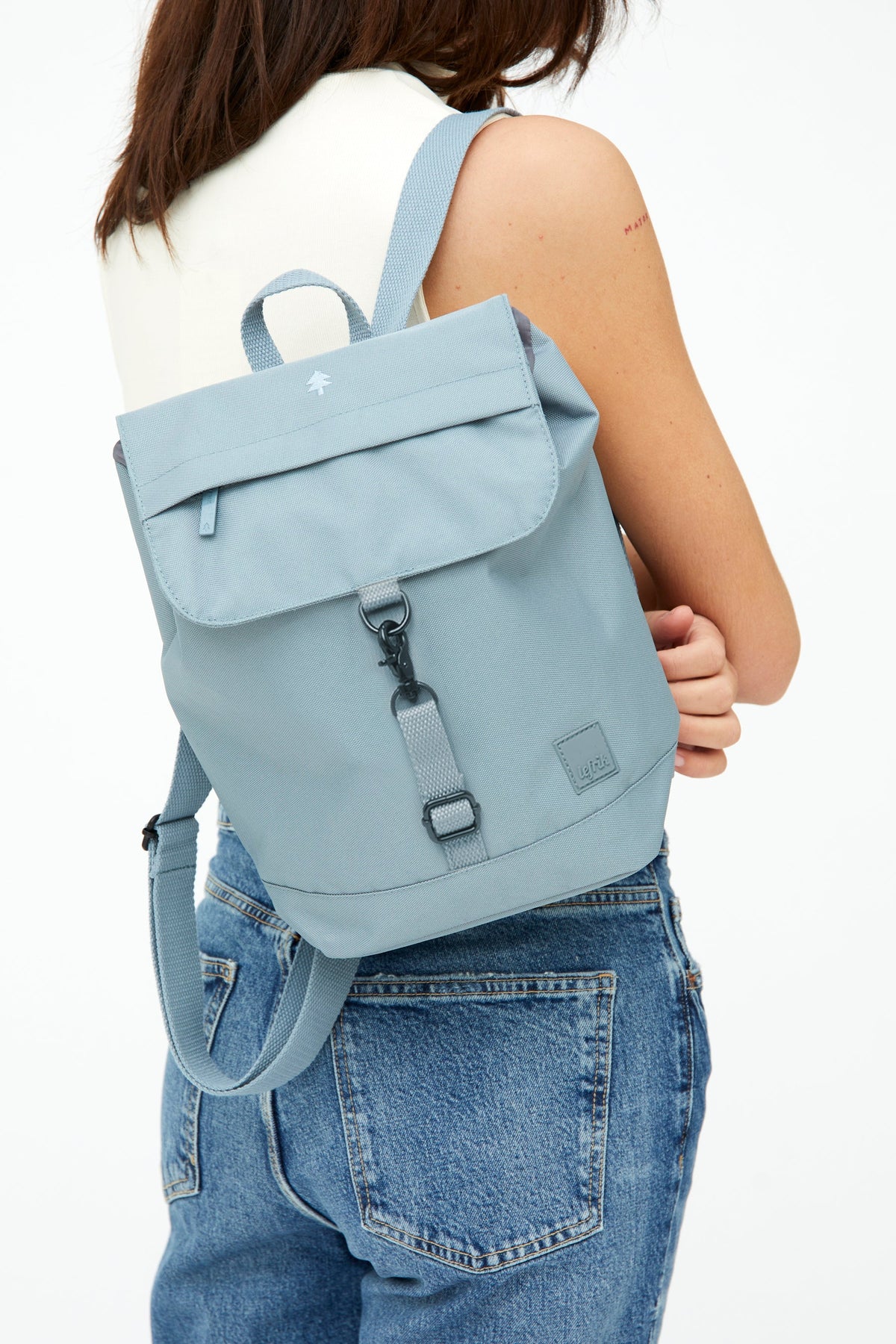 Kaut Mini Backpack Stone Blue by Lefrik USA for school use on Tampa Home & Garden Store