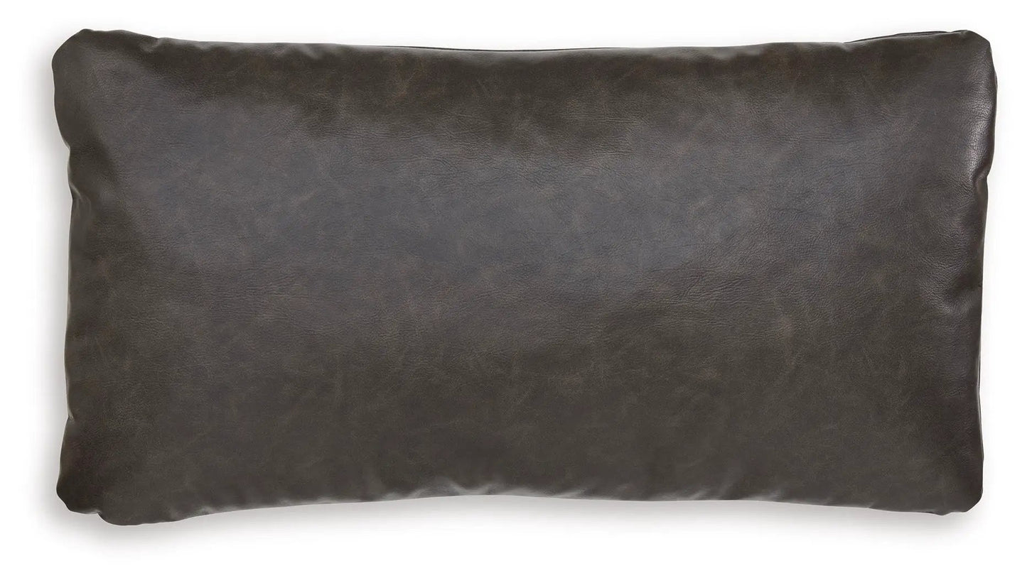 Danvale Pillow Set of 4 Caramel Faux Leather