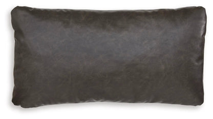 Danvale Pillow Set of 4 Caramel Faux Leather