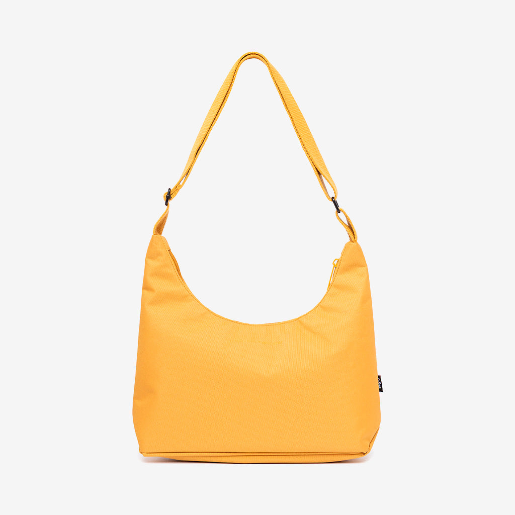 Bico Bag mustard Lefrik USA crescent silhouette handbag with adjustable shoulder strap on Tampa Home & Garden Store