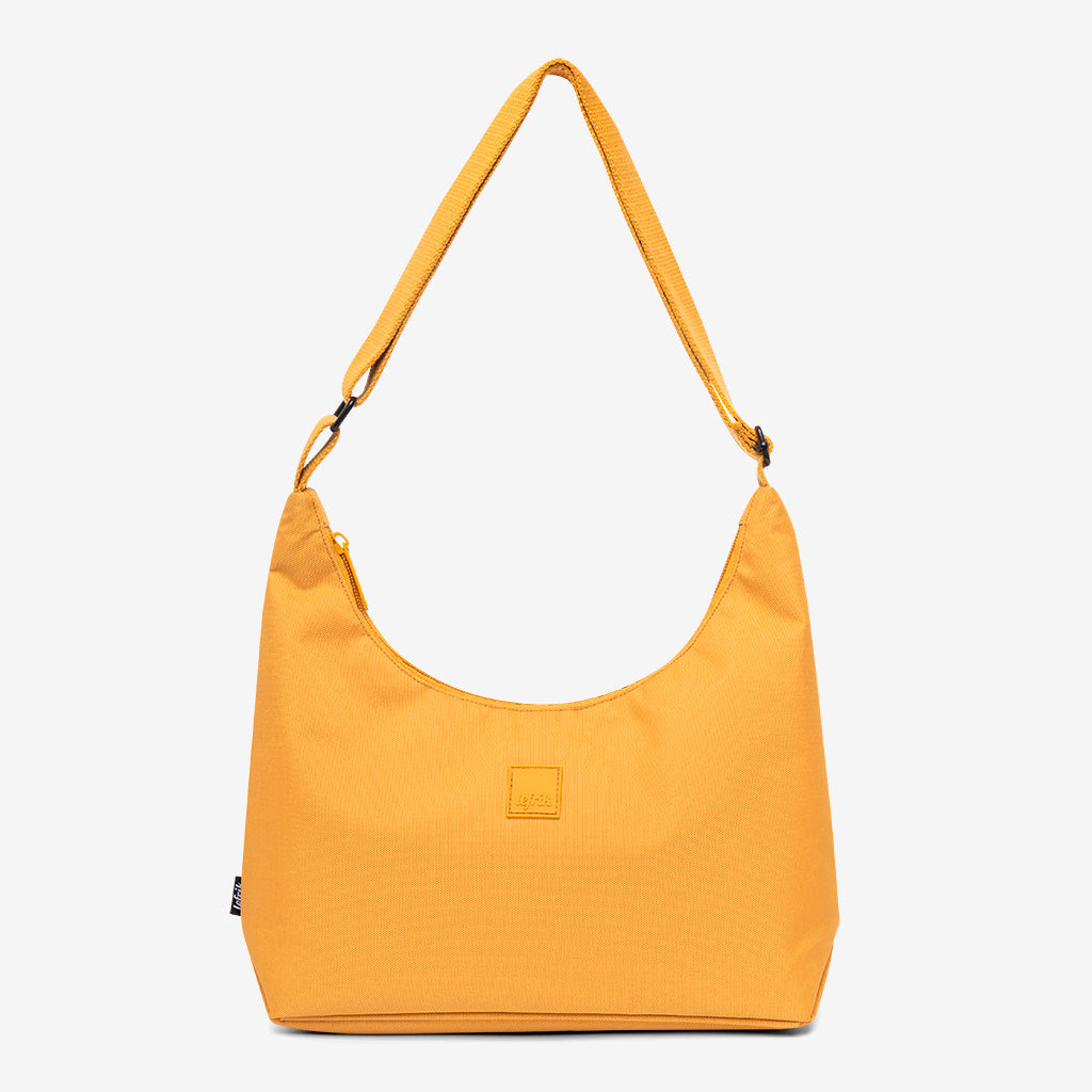 Bico Bag mustard yellow handbag crescent silhouette Lefrik USA on Tampa Home & Garden Store