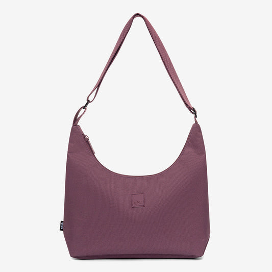 Bico Bag maroon crescent-shaped handbag by Lefrik USA on Tampa Home & Garden Store