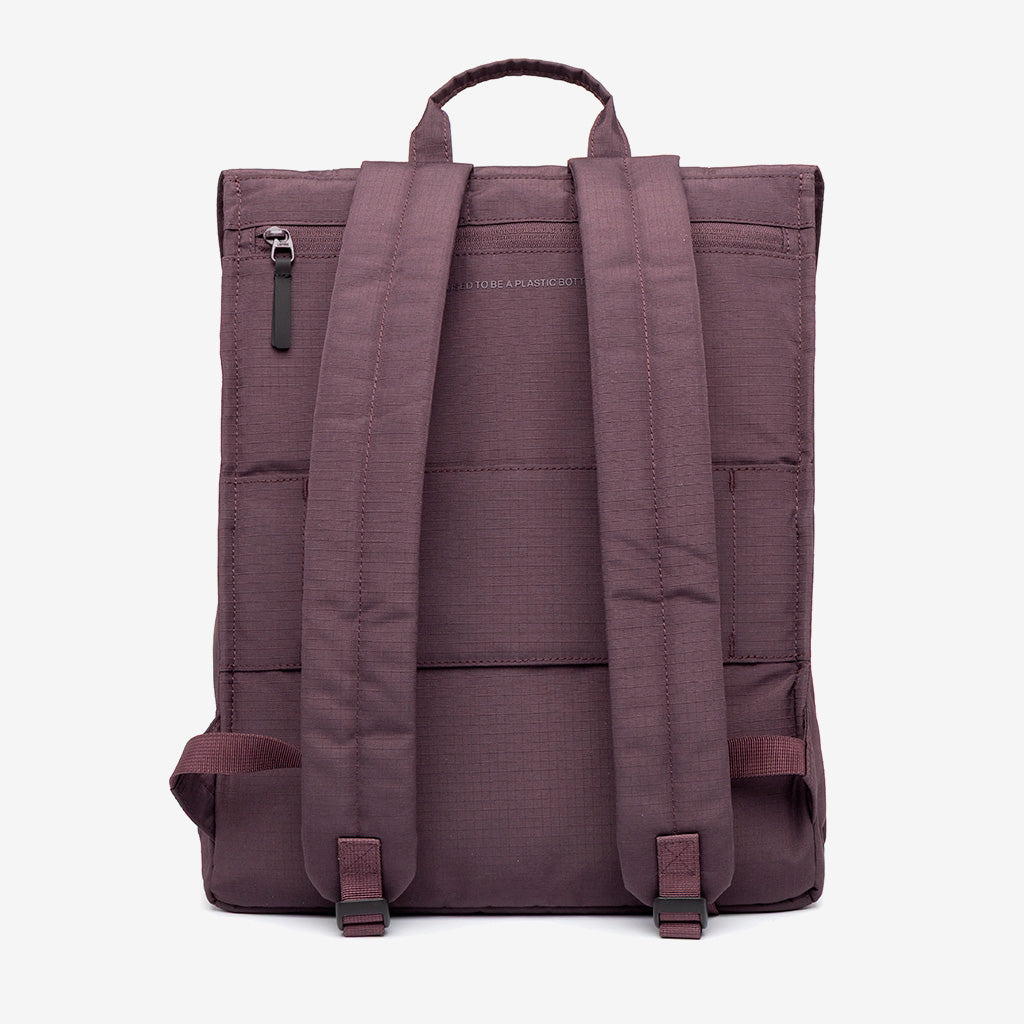Handy XL Backpack with Laptop Sleeve, Lefrik USA, burgundy fabric, padded shoulder straps on Tampa Home & Garden Store