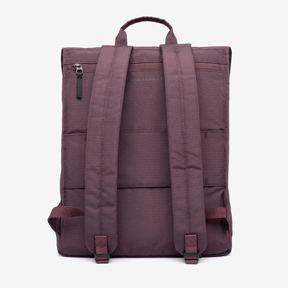 Handy XL Backpack with Laptop Sleeve, Lefrik USA, burgundy fabric, padded shoulder straps on Tampa Home & Garden Store