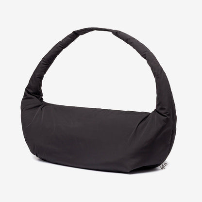 Myra Bag Black Recycled Shoulder Bag Lefrik USA, padded strap on Tampa Home & Garden Store
