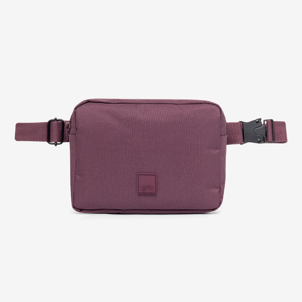 Reef Crossbody Bag maroon Oxford RPET fabric fanny pack Lefrik USA on Tampa Home & Garden Store