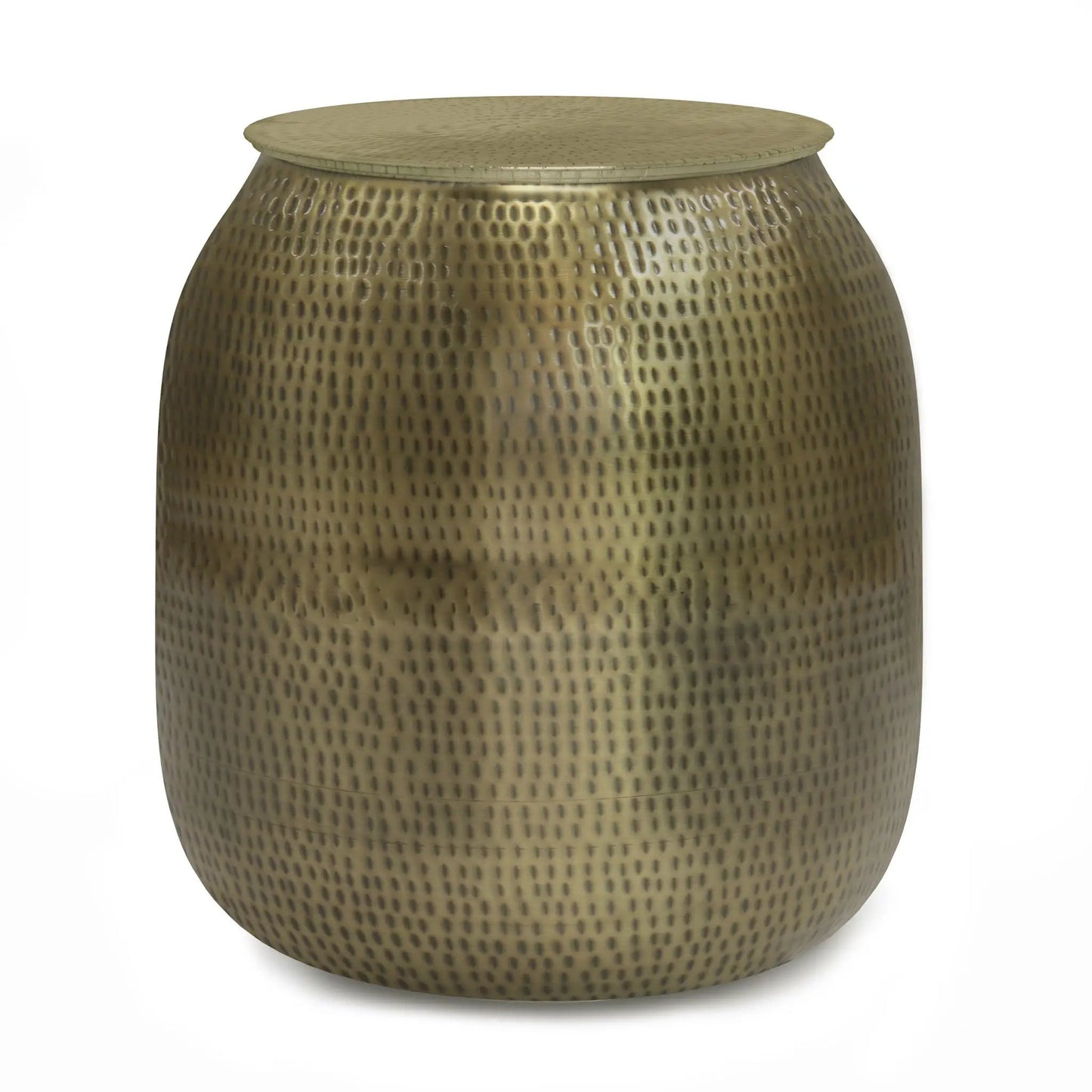 Griffen Handcrafted Metal Storage Accent Table