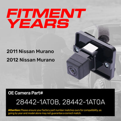 Master Tailgaters OEM backup camera for Nissan Murano 2011-2012, OE Part 28442-1AT0A/B on Tampa Home & Garden Store