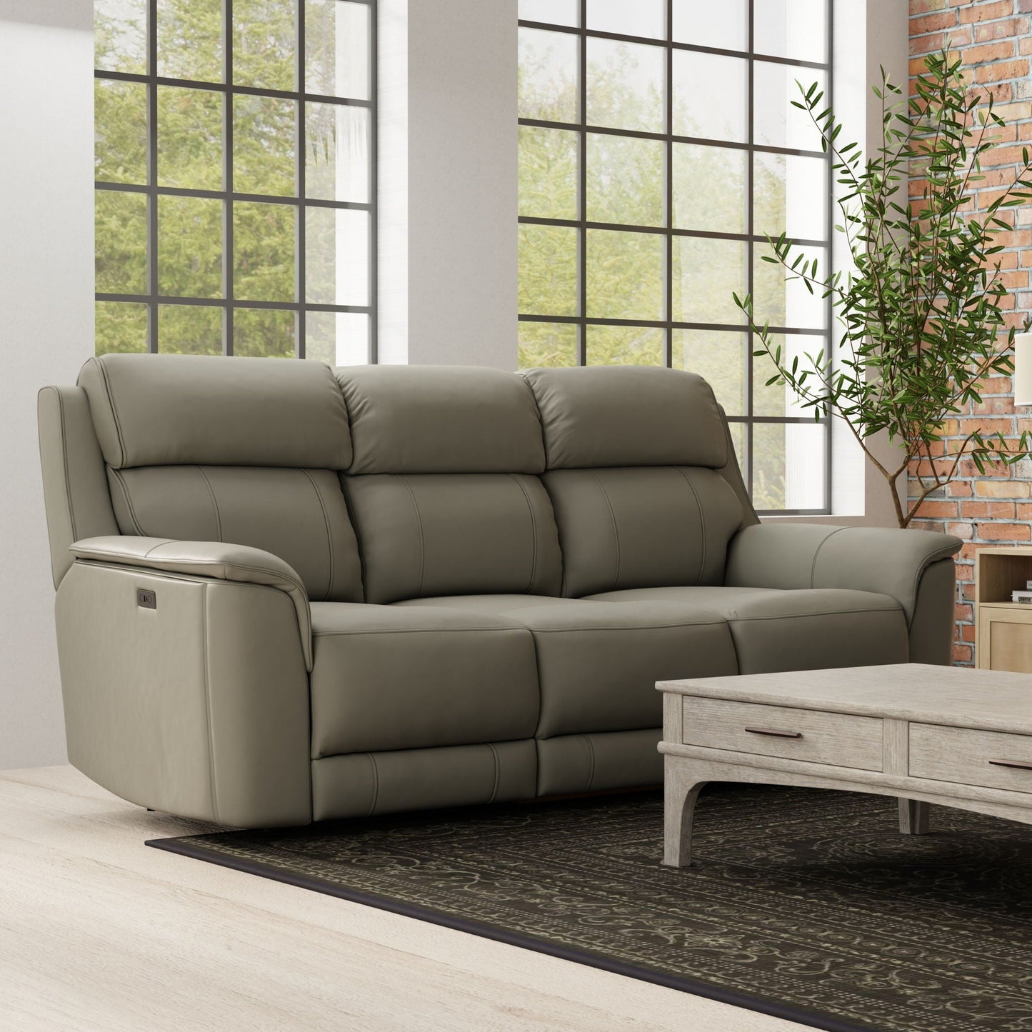 Oslo Dual Power Reclining Sofa with Chargers