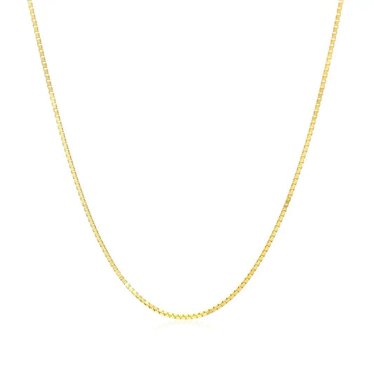 10k yellow gold box chain necklace 0.8mm by Bids.com on Tampa Home & Garden Store