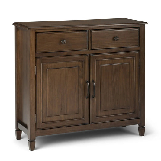Connaught Accent Cabinet dark walnut with two drawers and two doors Unique Piece Furniture on Tampa Home & Garden Store